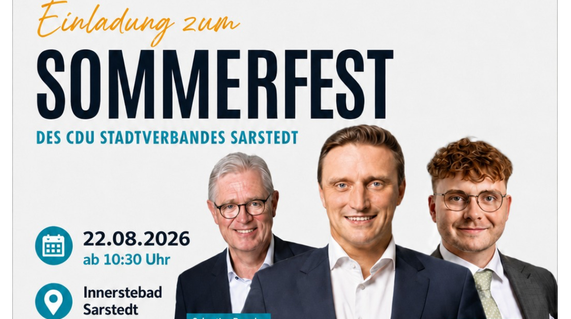 CDU Sarstedt l�dt zum Sommerfest ein